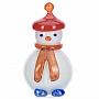 Стеклянная статуэтка "Снеговик", фотография 1. Интернет-магазин ЛАВКА ПОДАРКОВ
